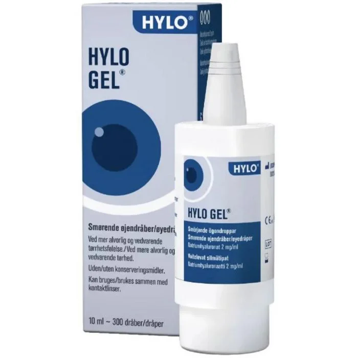 Hylo-Gel Fuktende Øyedråper 10ml v:4855616 Hylo-Gel Fuktende Øyedråper 10ml v:4855616