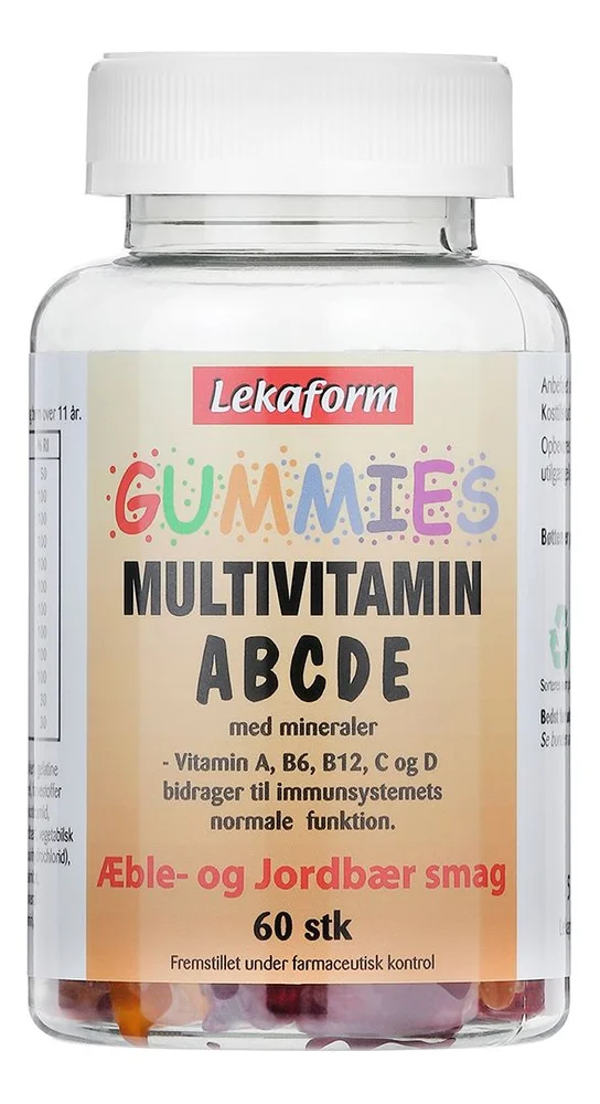 Lekaform Gummies Multivitamin ABCDE – 60 stk. v:7292275