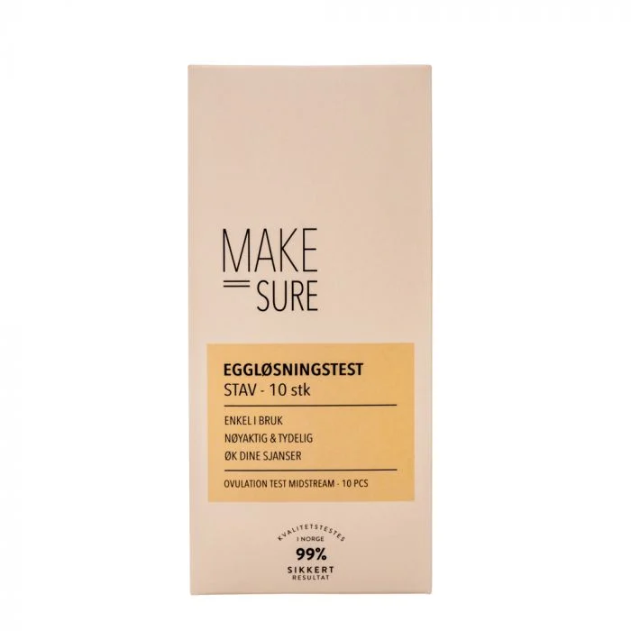 Make Sure Eggløsningstest stav – 10pk v:9006836 Make Sure Eggløsningstest stav – 10pk v:9006836