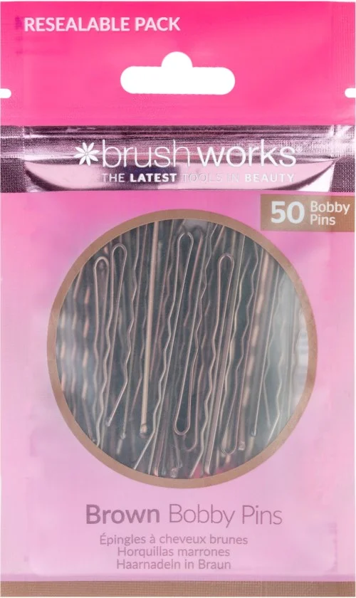 Brushworks Brown Bobby Pins v:2851358
