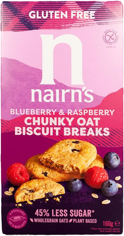 Nairn`s Havre & bringebærkjeks – 160 g v:2440757 Nairn`s Havre & bringebærkjeks – 160 g v:2440757