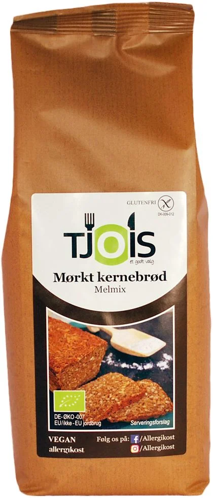 Tjois Mørkt Kjernebrødmix Ø – 500 g v:5372954 Tjois Mørkt Kjernebrødmix Ø – 500 g v:5372954