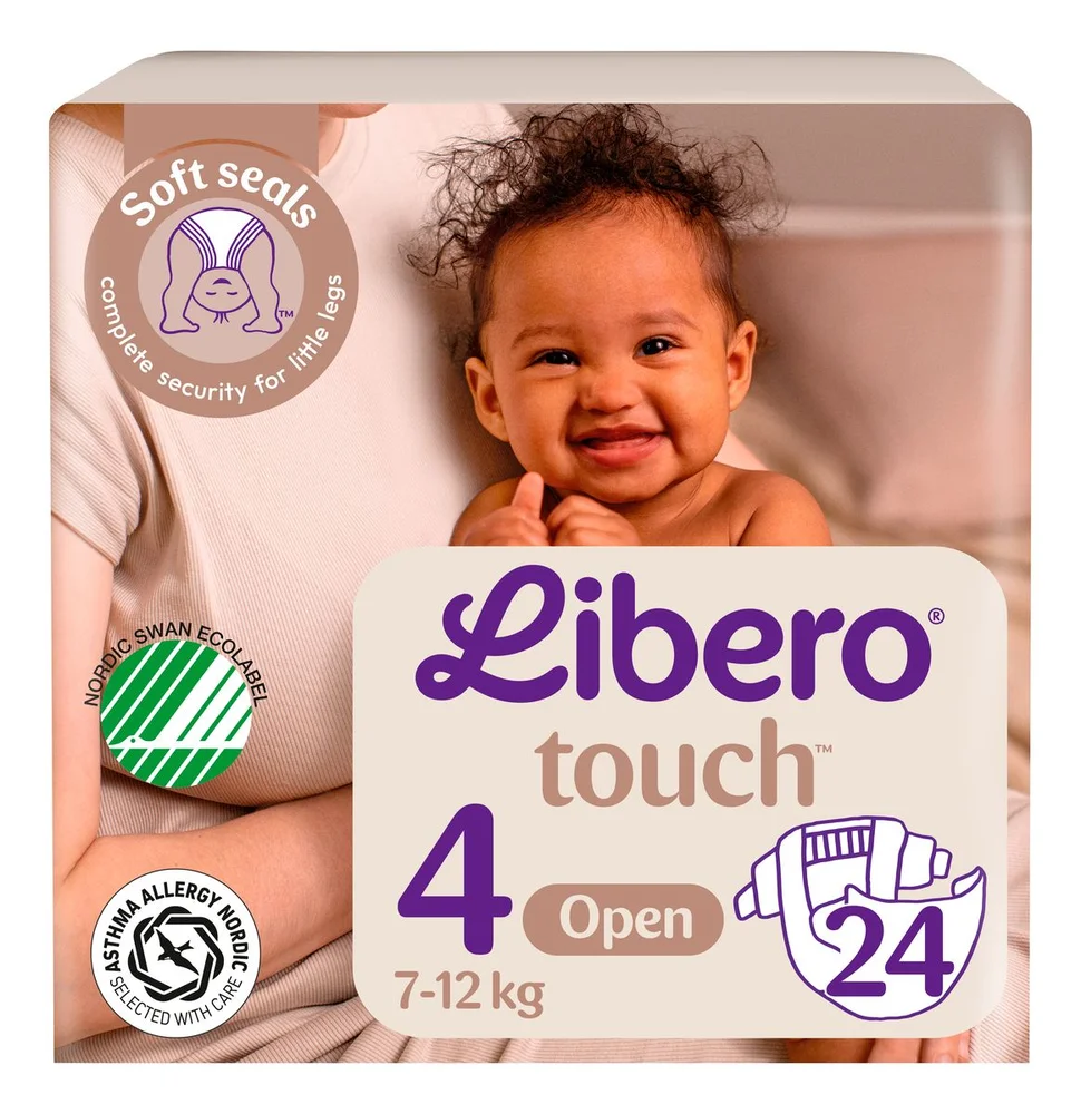 Libero Touch 4 Åpen Bleie 7-12 kg. – 24 stk. v:1254976 Libero Touch 4 Åpen Bleie 7-12 kg. – 24 stk. v:1254976
