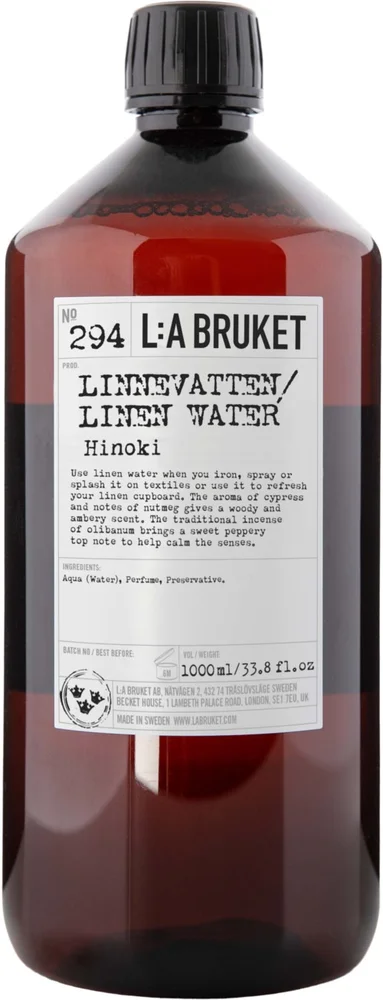 L:a Bruket 295 Linen Water Hinoki 1000 ml v:8951392