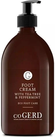 c/o Gerd Foot Cream Tee Tree & Pepparmynt 500 ml v:3956370 c/o Gerd Foot Cream Tee Tree & Pepparmynt 500 ml v:3956370
