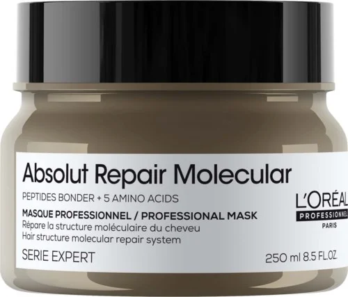 L’Oréal Professionnel Absolut Repair Molecular Absolut Repair Molecular Rinse-off Mask 250 ml v:7138705 L’Oréal Professionnel Absolut Repair Molecular Absolut Repair Molecular Rinse-off Mask 250 ml v:7138705