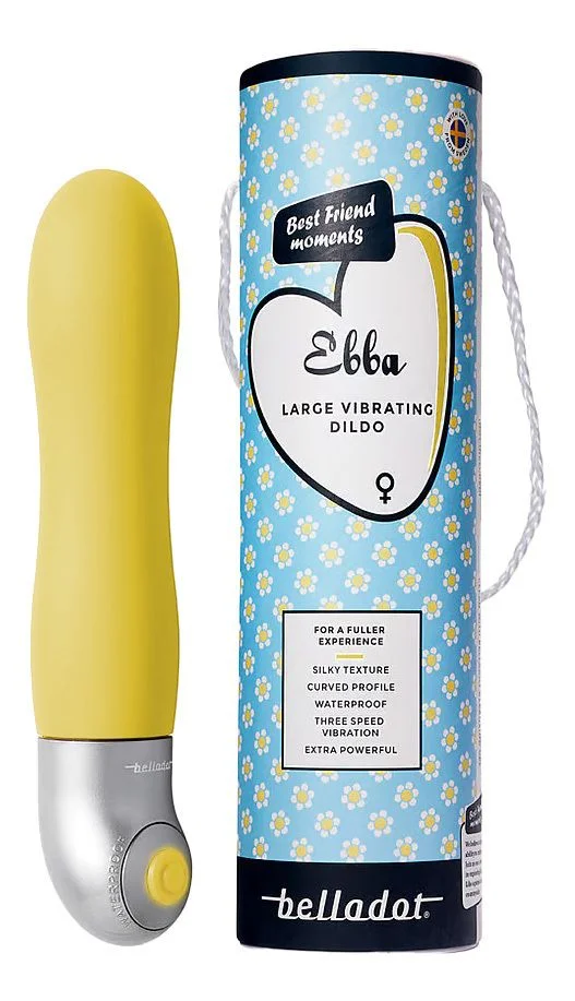 Belladot Ebba Vibrator Dildo - Gul v:4502714