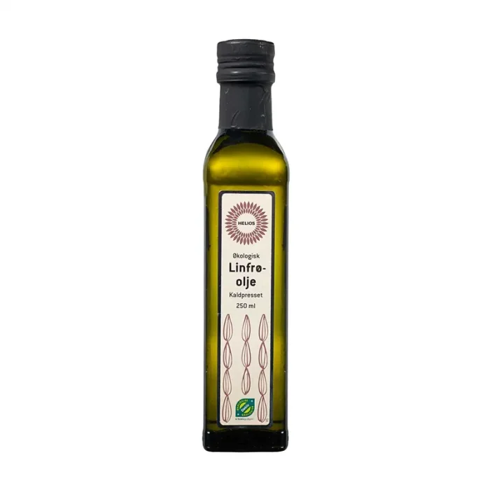Helios Økologisk Kaldpresset Linfrøolje 250 ml v:8951348 Helios Økologisk Kaldpresset Linfrøolje 250 ml v:8951348