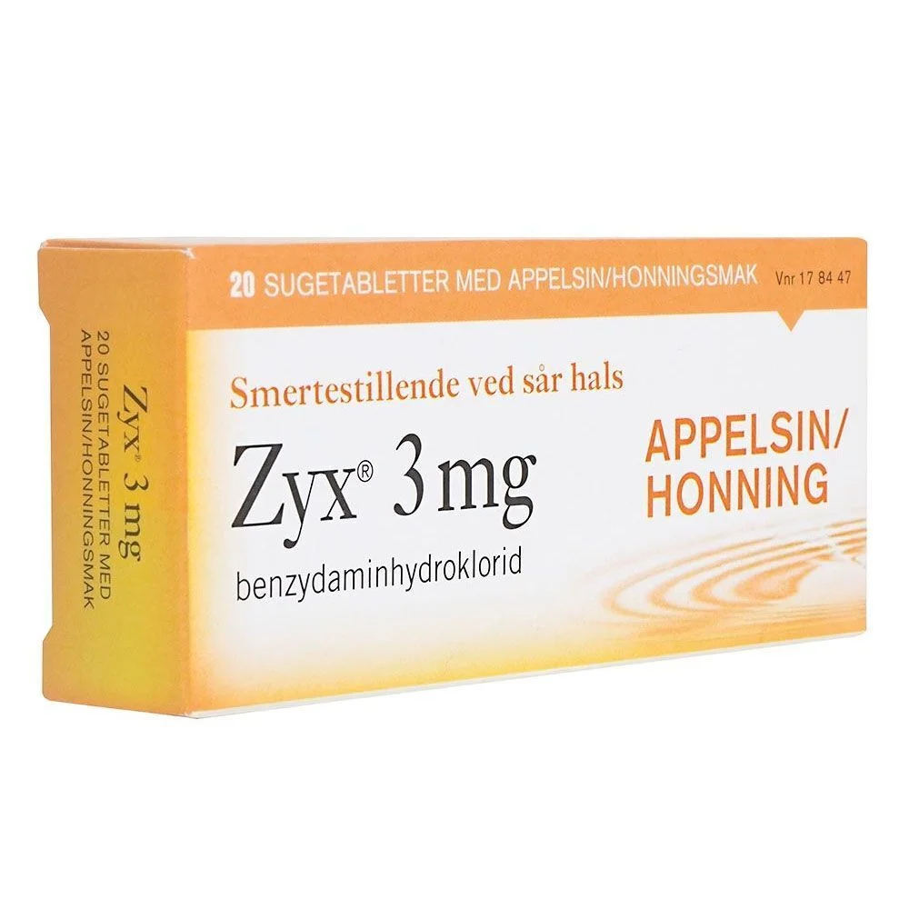 Zyx sugetabletter 3mg appelsin/honning – 20 stk v:3514076 Zyx sugetabletter 3mg appelsin/honning – 20 stk v:3514076