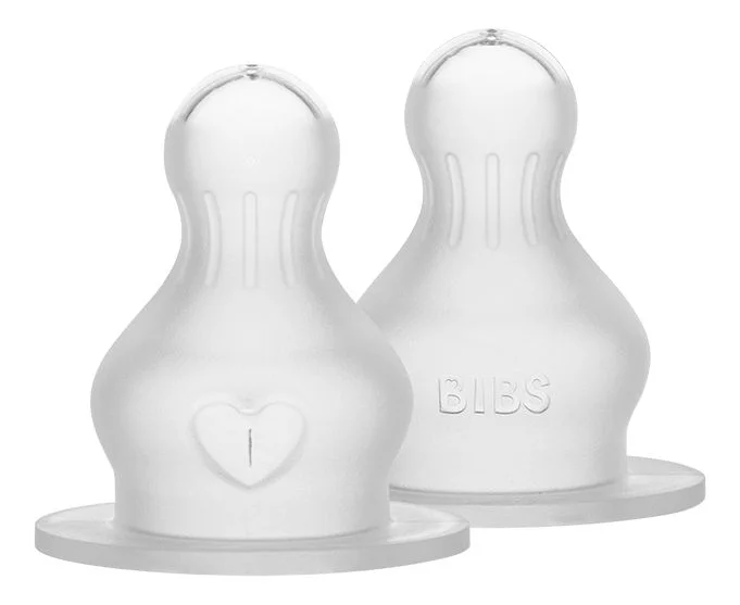 BIBS Baby Bottle Nipple Round Silicone Medium Flow – 2 stk. v:5338514 BIBS Baby Bottle Nipple Round Silicone Medium Flow – 2 stk. v:5338514