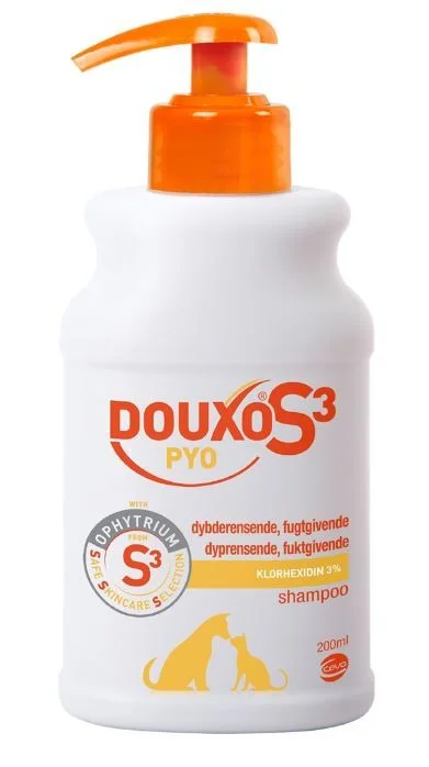 Douxo S3 Pyo Shampoo til hund og katt 200 ml v:3625908