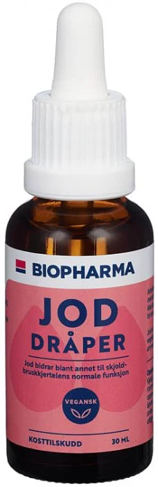 Biopharma Jod Dråper 30ml v:7739325 Biopharma Jod Dråper 30ml v:7739325