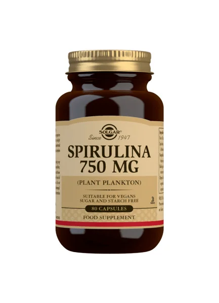 Solgar Spirulina 750 mg – 80 kapsler v:4083120 Solgar Spirulina 750 mg – 80 kapsler v:4083120