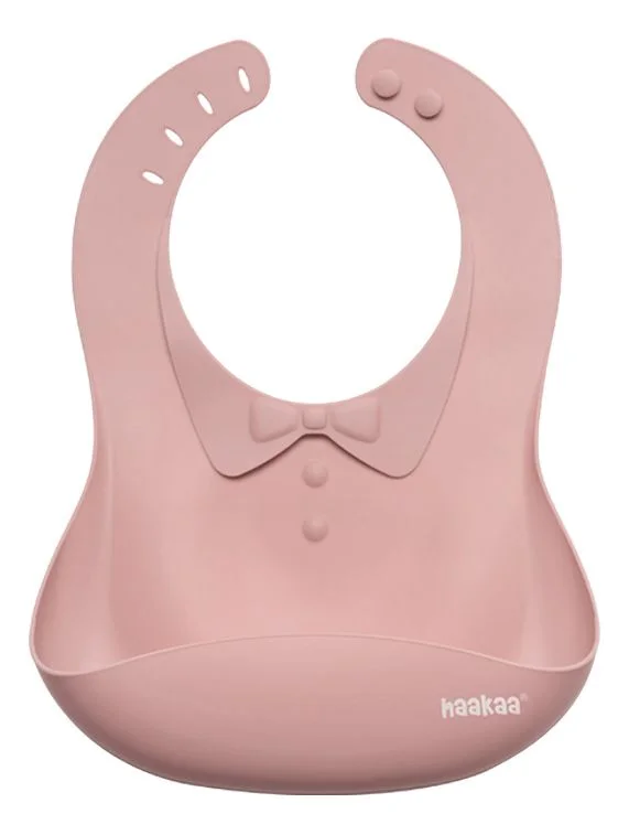 Haakaa Silicone Baby Bib Blush – 1 stk. v:2333051 Haakaa Silicone Baby Bib Blush – 1 stk. v:2333051