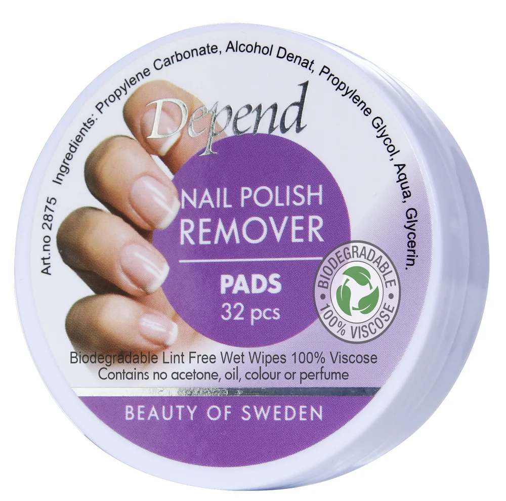 Depend Remover Pads – Skånsom neglelakkfjerning v:4059559 Depend Remover Pads – Skånsom neglelakkfjerning v:4059559
