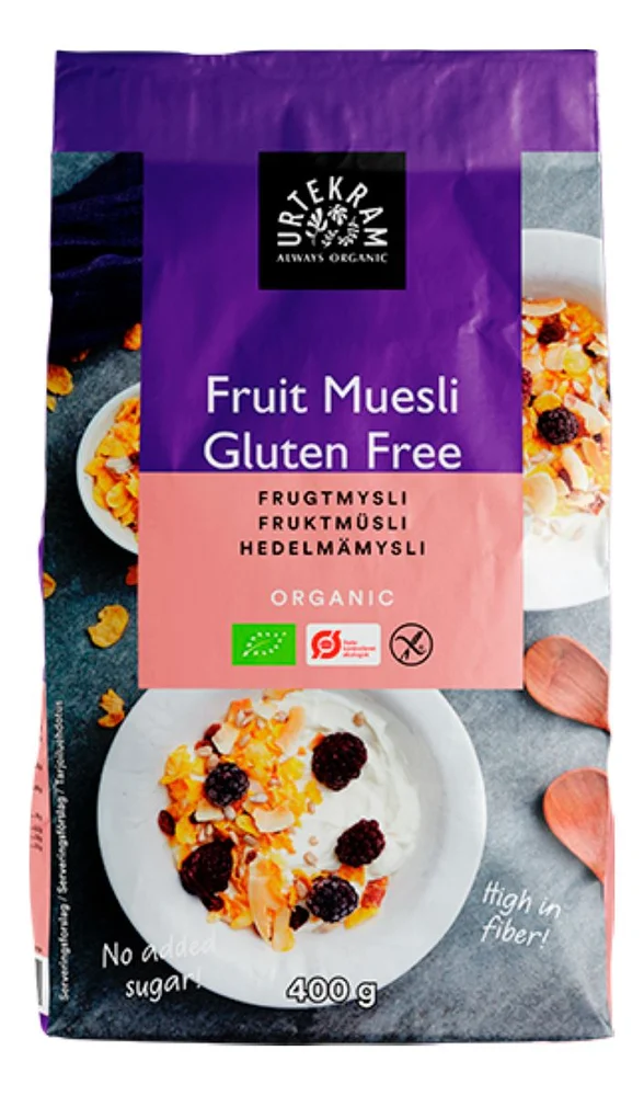 Urtekram Food Fruktmüsli, glutenfri Ø – 400 g v:7244143 Urtekram Food Fruktmüsli, glutenfri Ø – 400 g v:7244143