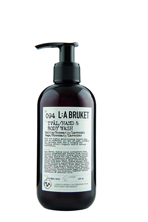094 Hand & Body Wash Sage/Rosemary/Lavender 240 ml – L:A BRUKET v:8650973