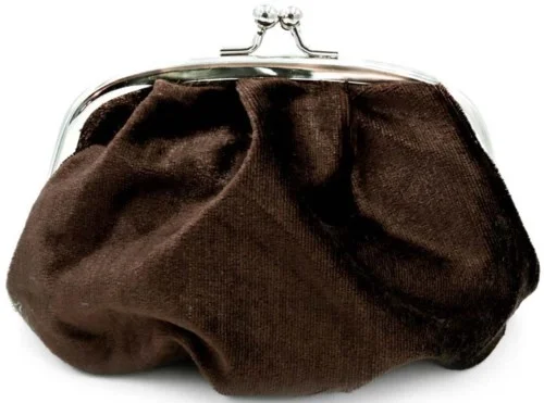 Face Stockholm Velvet Bag Small Dark Brown v:4370922