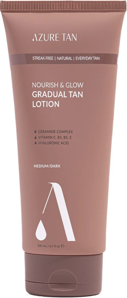 Azure Tan Nourish & Glow Gradual Tan Lotion Medium/ Dark v:1201404
