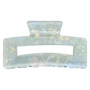 DARK Square Hair Claw Large Milieu Green 1pcs v:8127465 DARK Square Hair Claw Large Milieu Green 1pcs v:8127465