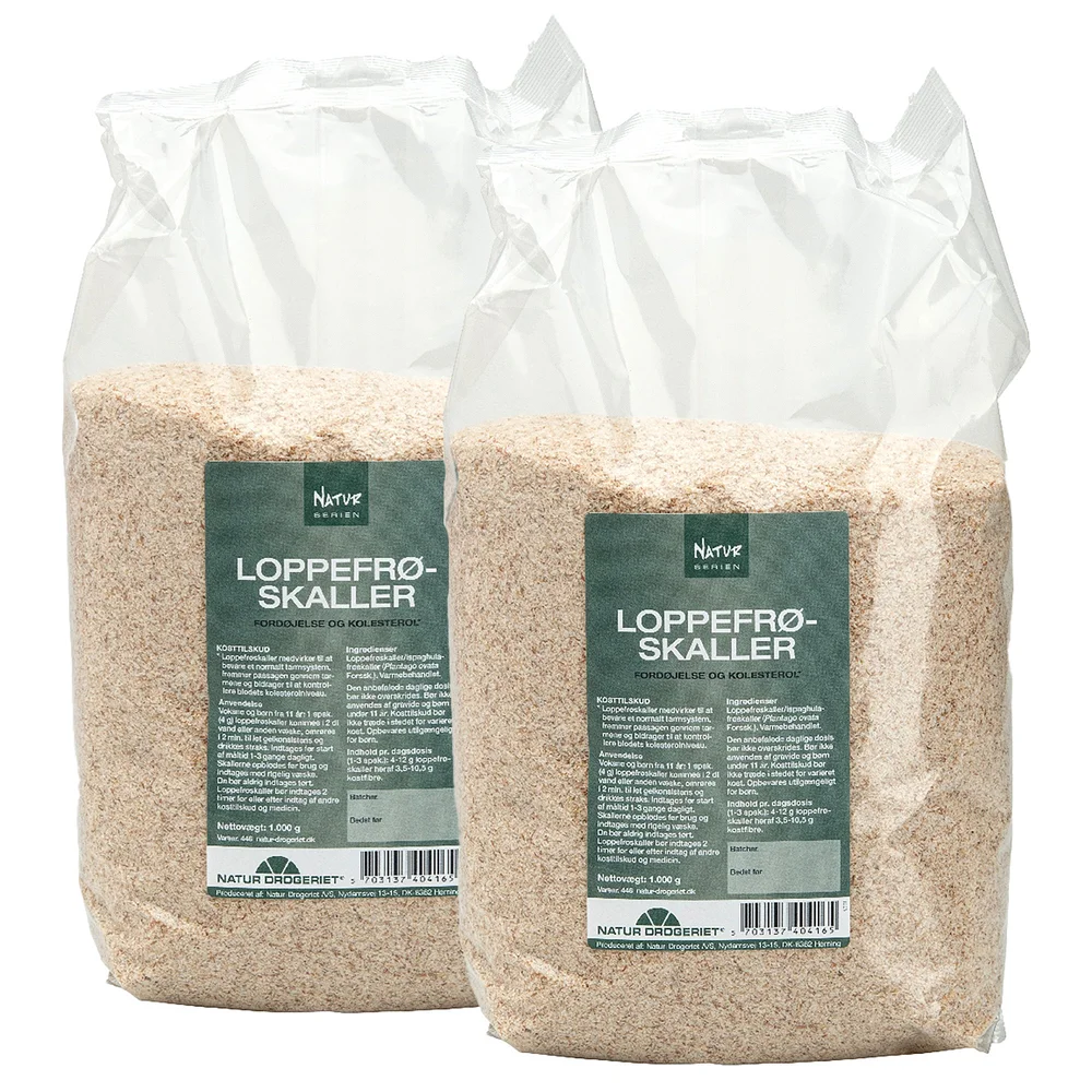 Psyllium Loppefrøskaller | 2 x 1 kg v:9380170