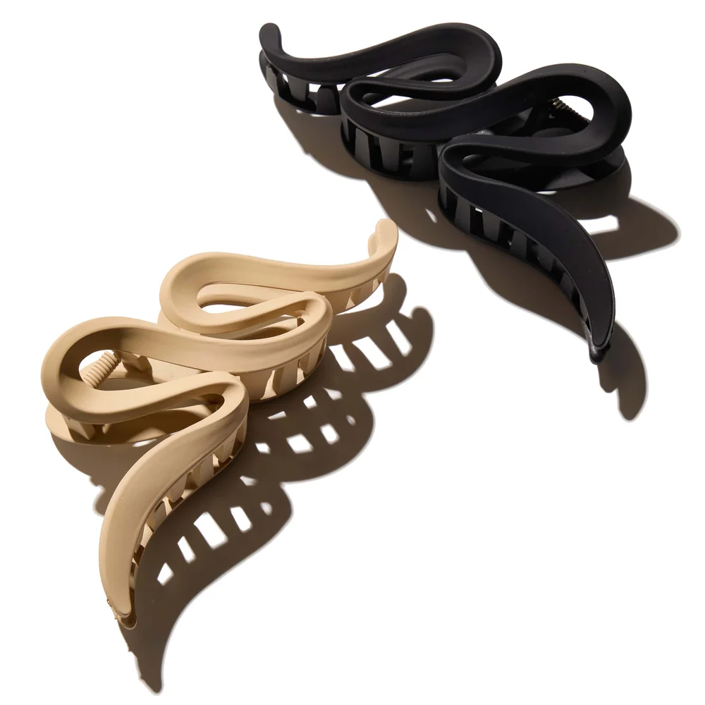 Large Claw Hair Clips Wave 2 Pack Black/Beige – Hairlust v:1637742 Large Claw Hair Clips Wave 2 Pack Black/Beige – Hairlust v:1637742