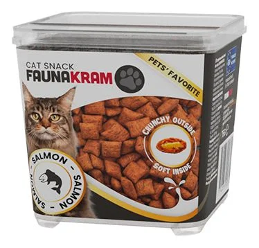Faunakram godbiter til katt m. laks - 75 g. v:4509064
