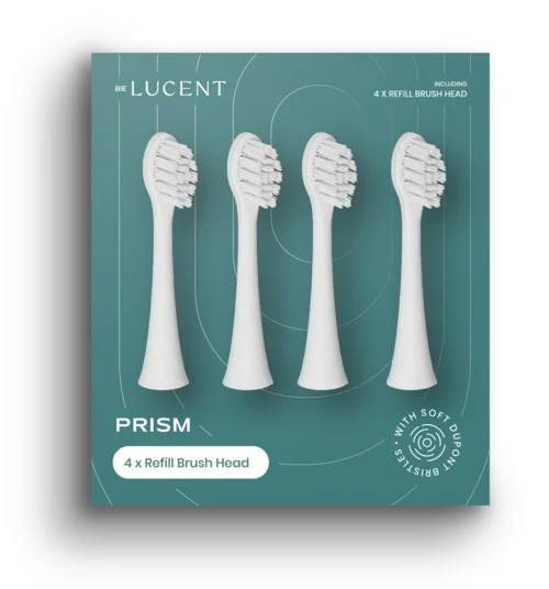 Be Lucent Prism Toothbrush Heads White v:6164170 Be Lucent Prism Toothbrush Heads White v:6164170