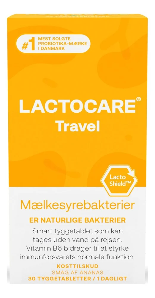 Lactocare Travel med vitamin B6 – 30 tyggetabl. v:7990254 Lactocare Travel med vitamin B6 – 30 tyggetabl. v:7990254