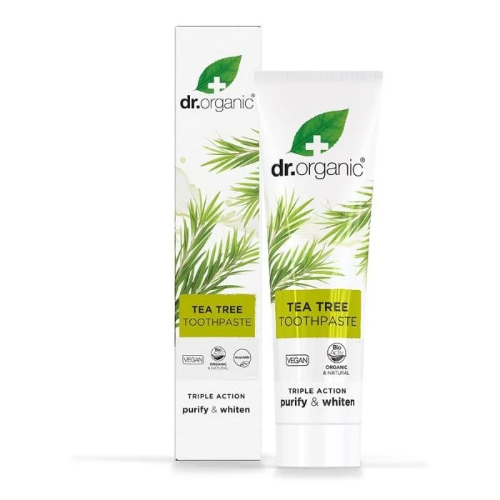 Dr Organic Tea Tree Tannkrem 100 Ml v:8846165 Dr Organic Tea Tree Tannkrem 100 Ml v:8846165