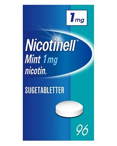 Nicotinell 1 mg sugetabletter mint 96 stk v:7455524 Nicotinell 1 mg sugetabletter mint 96 stk v:7455524