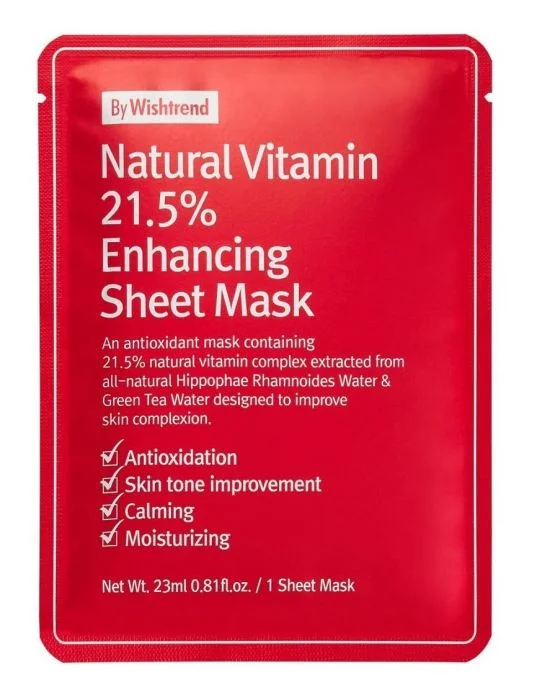 By Wishtrend Natural Vitamin 21.5% Enhancing Sheet Mask v:3034625 By Wishtrend Natural Vitamin 21.5% Enhancing Sheet Mask v:3034625