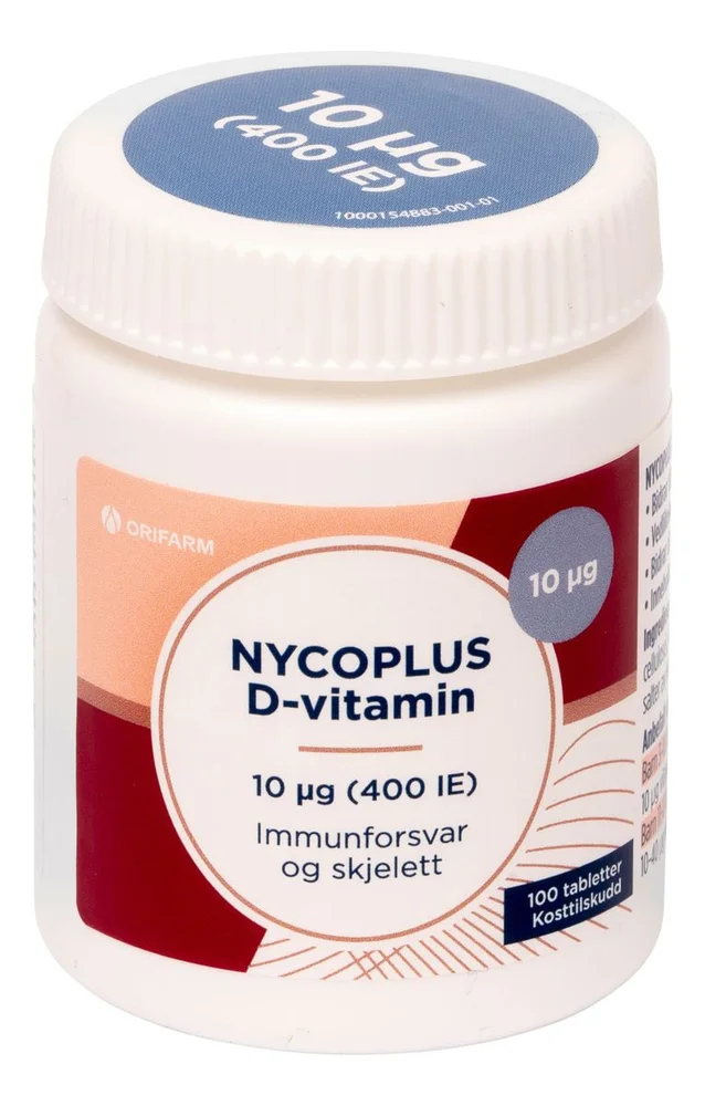 Nycoplus D3-vitamin 10 mcg – 100 tabl. v:9719582