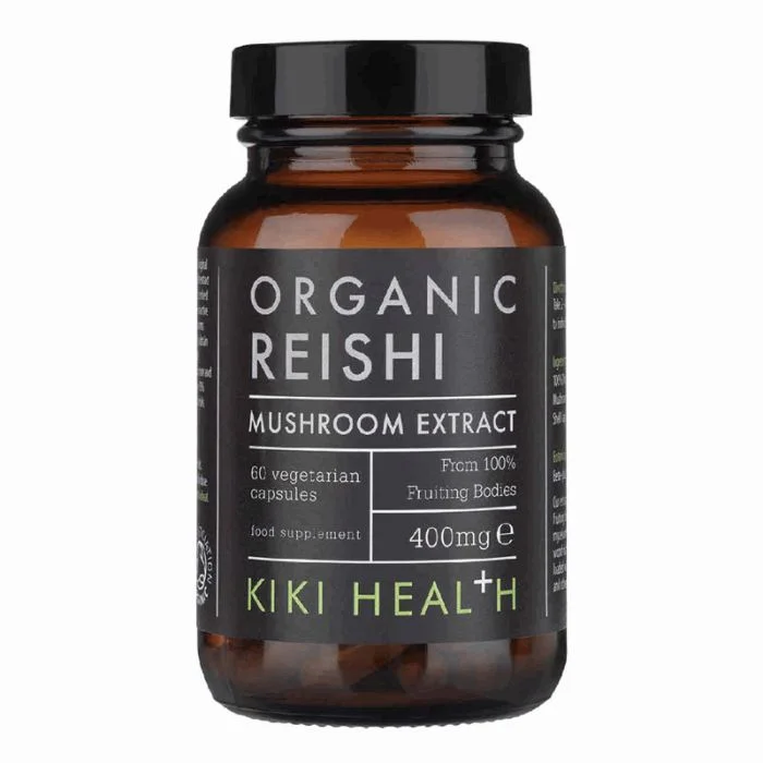 Kiki Health Organic Reishi Extract 400mg 60 Kapsler v:2642765 Kiki Health Organic Reishi Extract 400mg 60 Kapsler v:2642765