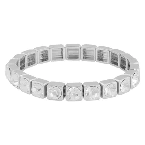 Snö Of Sweden Brick Small Elastic Crystal Brace Silver Clear Onesize v:5345657
