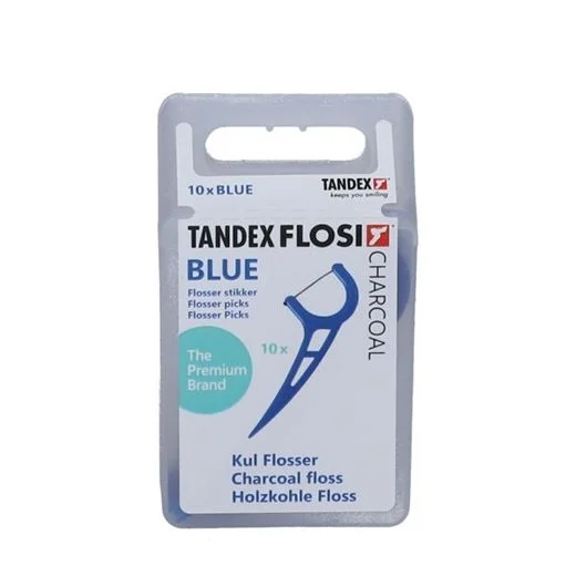 Tandex Flosi Flosser Blå tanntråd – 10 stk. v:4877299 Tandex Flosi Flosser Blå tanntråd – 10 stk. v:4877299