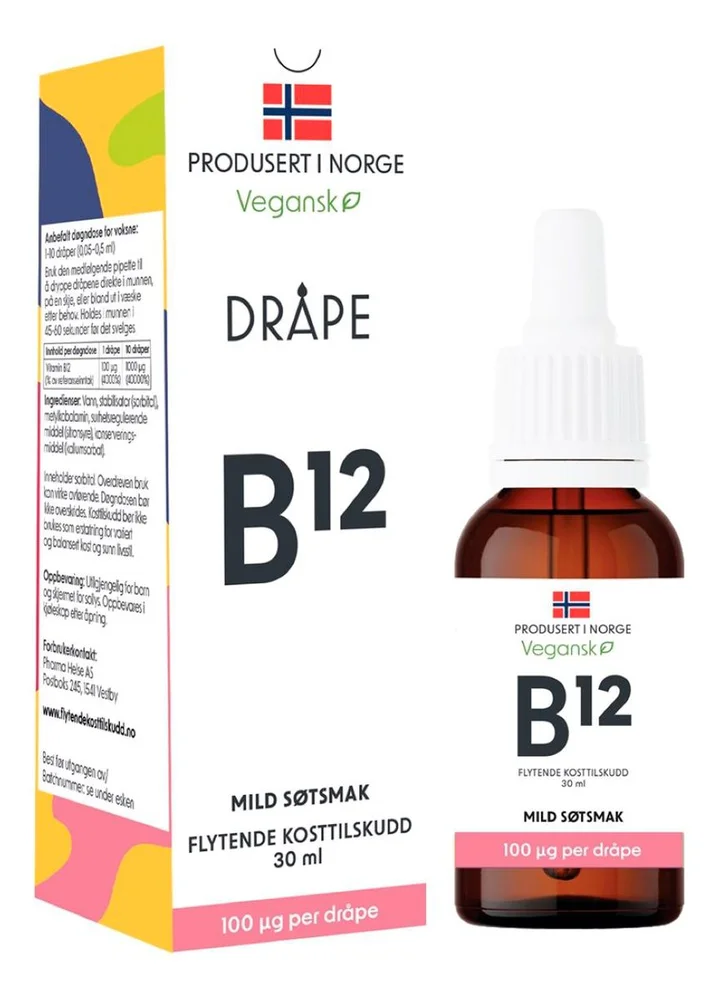 Dråpe vegansk B12 - 30 ml. v:9797967