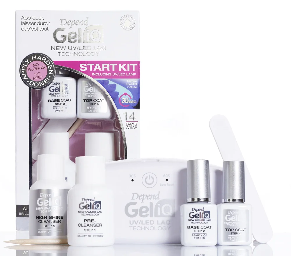 Depend Gel iQ Gellakk Start Kit for hjemmemanikyr v:4949982