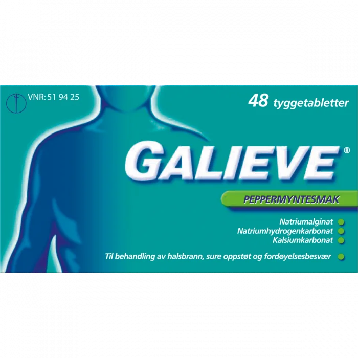 Galieve tyggetabletter peppermynte 48 stk v:1076105 Galieve tyggetabletter peppermynte 48 stk v:1076105