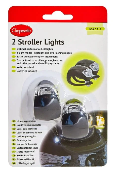 Clippasafe LED-lys for barnevogn 2 stk v:2812878 Clippasafe LED-lys for barnevogn 2 stk v:2812878