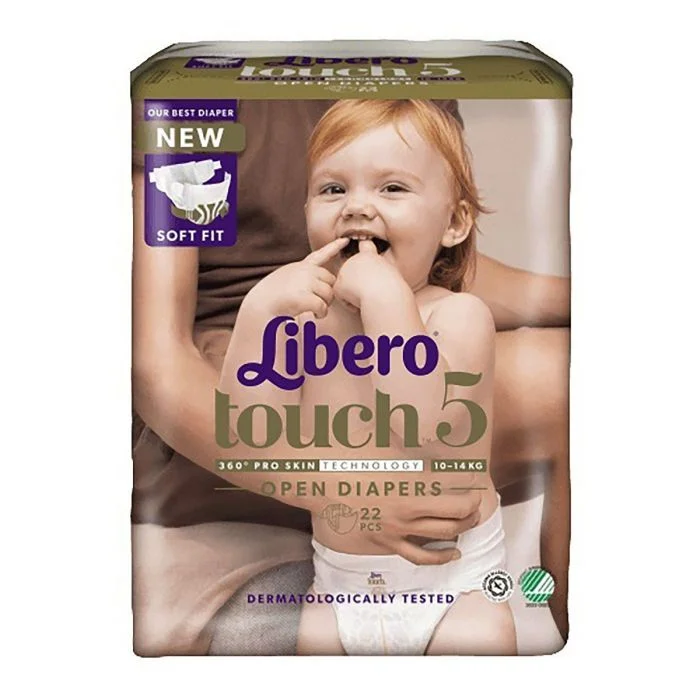 Libero Touch 5 åpen bleie 10-14 kg 22 stk v:1762975 Libero Touch 5 åpen bleie 10-14 kg 22 stk v:1762975