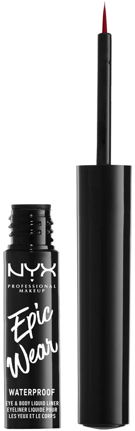 NYX PROFESSIONAL MAKEUP Epic Wear Eye & Body Liquid Liner Waterproof Red v:1236092 NYX PROFESSIONAL MAKEUP Epic Wear Eye & Body Liquid Liner Waterproof Red v:1236092