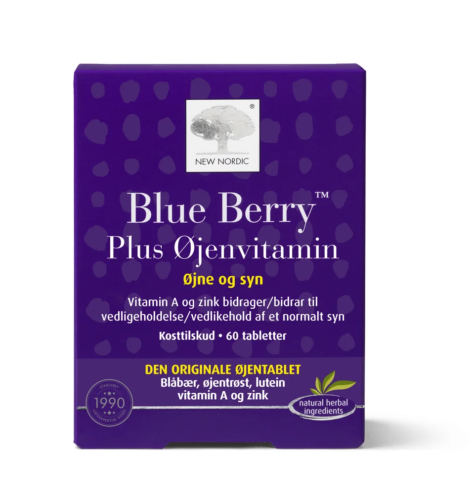 New Nordic Blue Berry Plus – Støtte for øyehelse v:4233599 New Nordic Blue Berry Plus – Støtte for øyehelse v:4233599