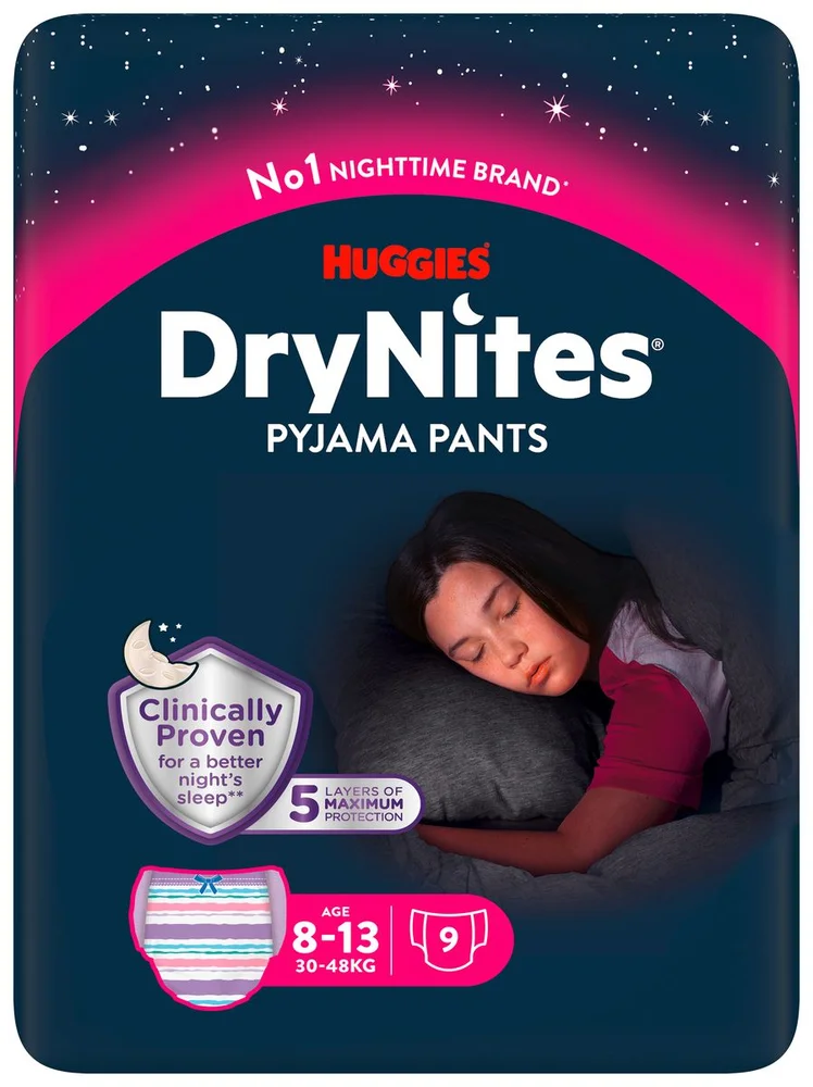 Drynites Girl 8-13 år – 9 stk. v:5363473 Drynites Girl 8-13 år – 9 stk. v:5363473