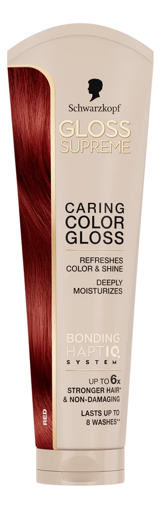 Schwarzkopf Gloss Supreme Caring Color Gloss Red – 145 ml. v:3381617 Schwarzkopf Gloss Supreme Caring Color Gloss Red – 145 ml. v:3381617