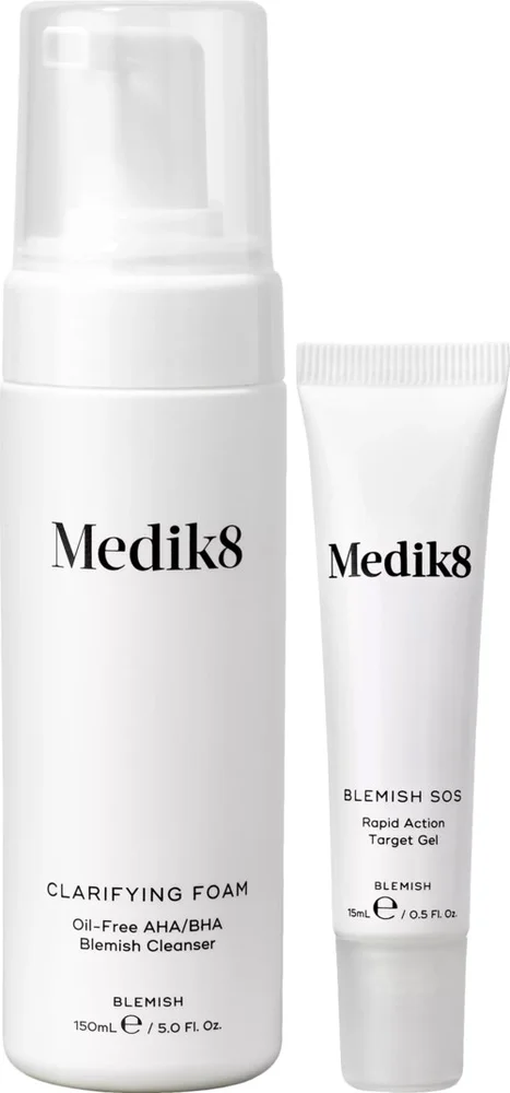 Medik8 Acne Bundle Cleansing Foam 150 ml & Blemish SOS 15 ml v:7677759 Medik8 Acne Bundle Cleansing Foam 150 ml & Blemish SOS 15 ml v:7677759