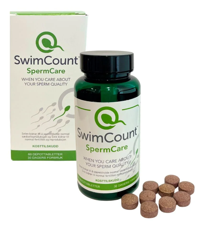 SwimCount SpermCare kosttilskudd – 60 stk. v:2573191
