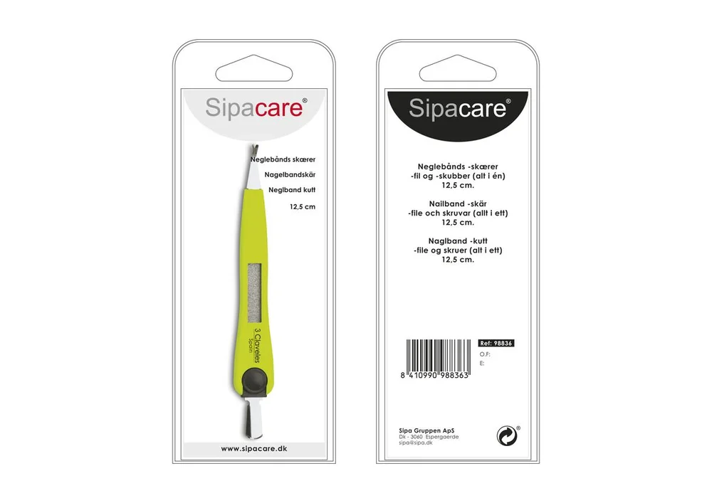 Sipacare neglebåndsfil, -skyver og -kniv v:4480951
