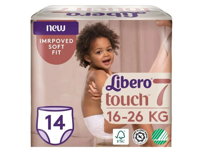 Libero Touch 7 buksebleie 16-26 kg 14 stk v:4233722 Libero Touch 7 buksebleie 16-26 kg 14 stk v:4233722