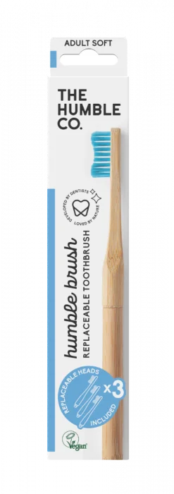 The Humble Co. Brush Interchangeable Head Blue Soft 1stk v:6103668
